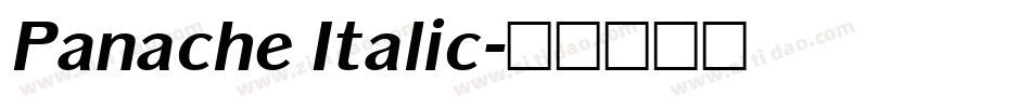 Panache Italic字体转换